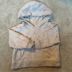 Gray Kids Hoodie with Rainbow Accents